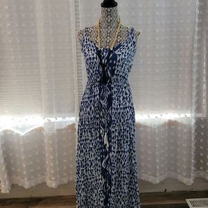 Blue Boho Maxi Dress